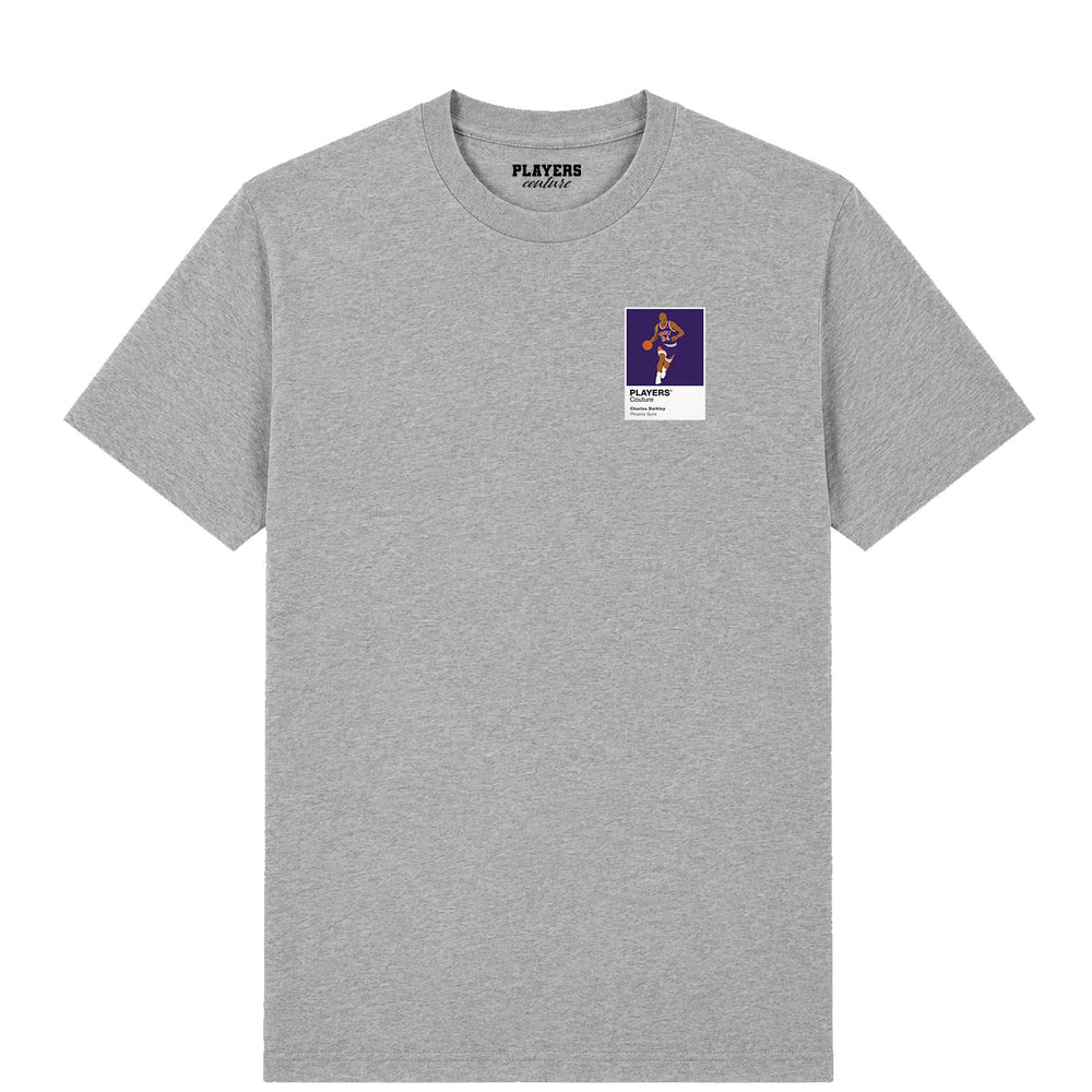 Charles Barkley Suns Basketball Icon Frame Men's T-Shirt - Gray