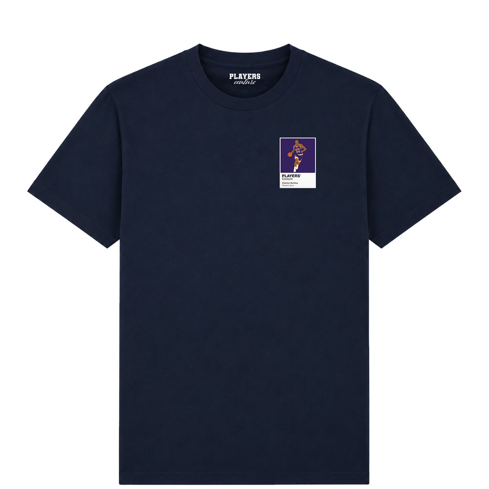 Charles Barkley Suns Basketball Icon Frame Men's T-Shirt - Navy