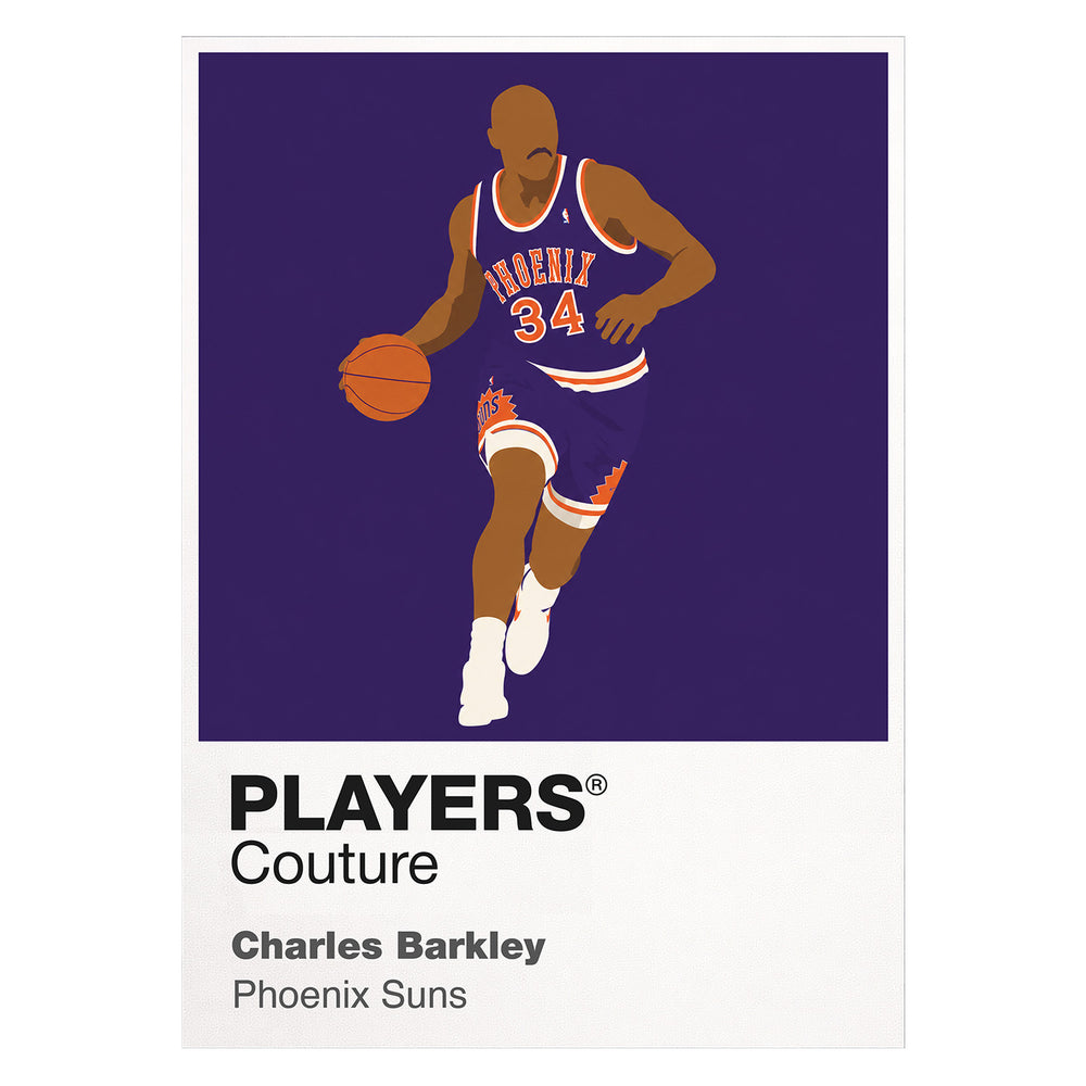 Charles Barkley Suns Basketball Icon Frame - Icon Design