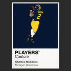 Charles Woodson Michigan Wolverines Football Icon Kapuzenpullover für Herren