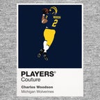 Charles Woodson Michigan Wolverines Football Icon Kapuzenpullover für Herren