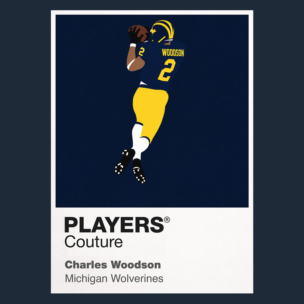 Charles Woodson Michigan Wolverines Football Icon Kapuzenpullover für Herren