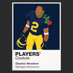 Charles Woodson Rose Bowl Michigan Wolverines American Football Icon Herren-T-Shirt