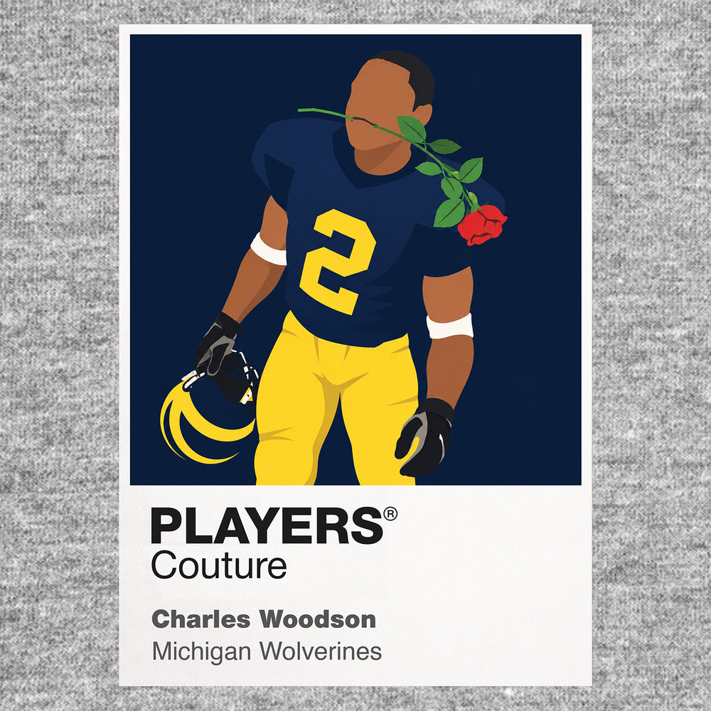 Charles Woodson Rose Bowl Michigan Wolverines American Football Icon Herren-T-Shirt