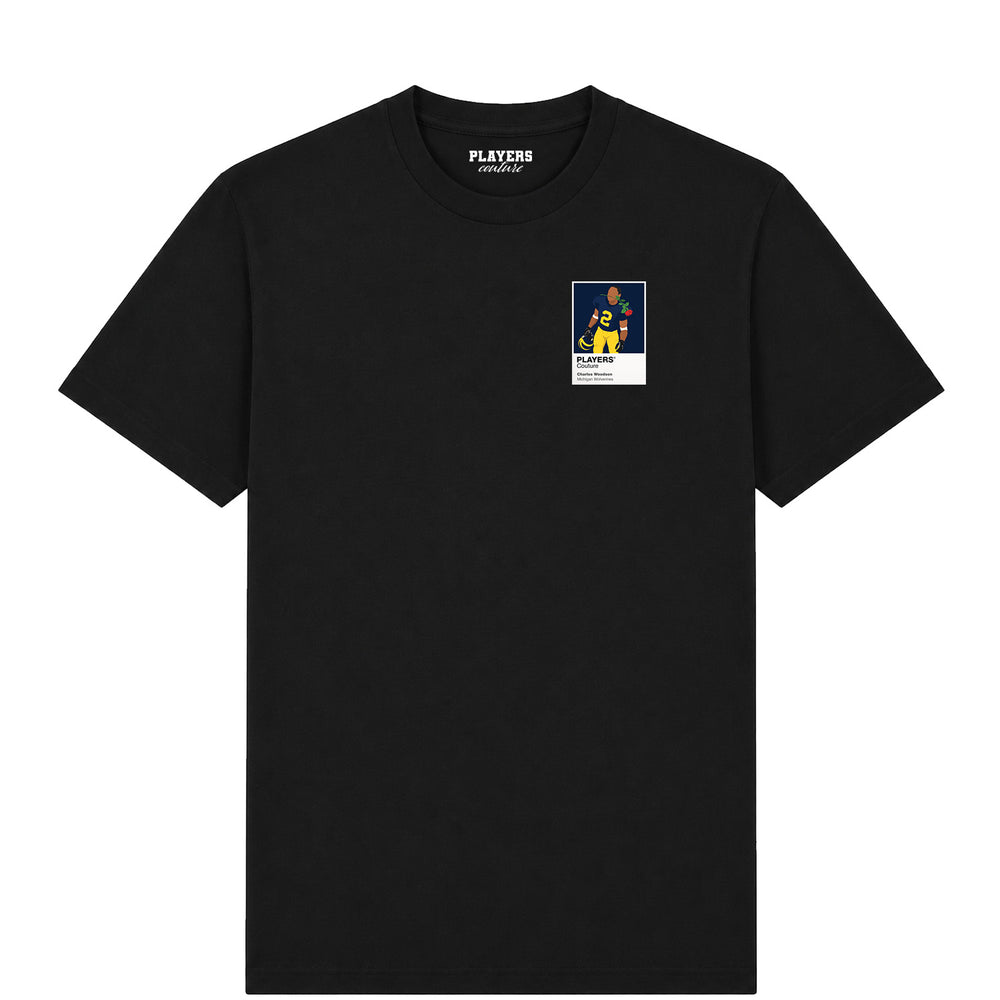Charles Woodson Rose Bowl Michigan Wolverines American Football Icon Frame Men's T-Shirt