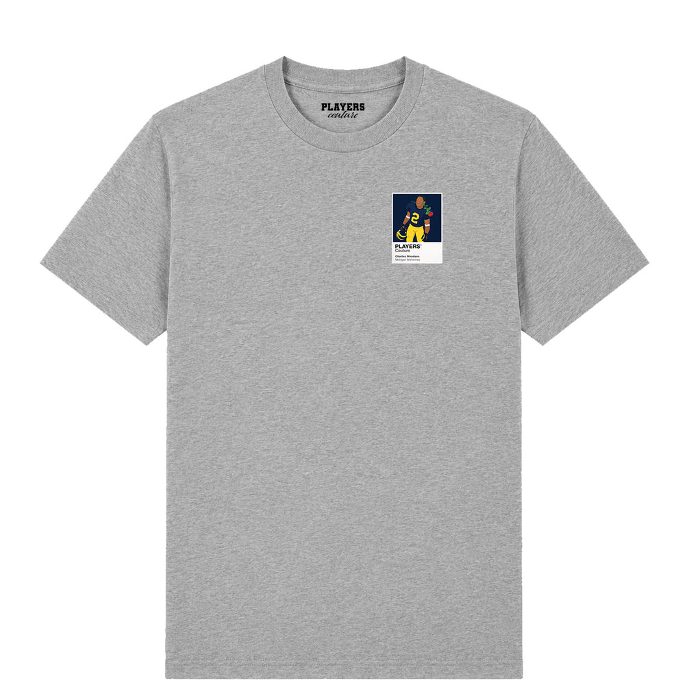 Charles Woodson Rose Bowl Michigan Wolverines American Football Icon Frame Men's T-Shirt
