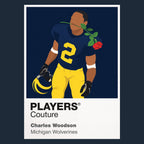 Charles Woodson Rose Bowl Michigan Wolverines American Football Icon Herren-T-Shirt