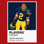 Charles Woodson Rose Bowl Michigan Wolverines American Football Icon Herren-T-Shirt