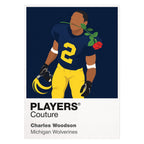 Charles Woodson Rose Bowl Michigan Wolverines American Football Icon Herren-T-Shirt