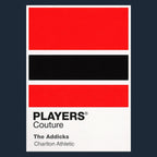 Charlton Athletic Classic Football Shirt Colours Frame Men's T-Shirt – navy close-up detail shot of the Charlton Athletic