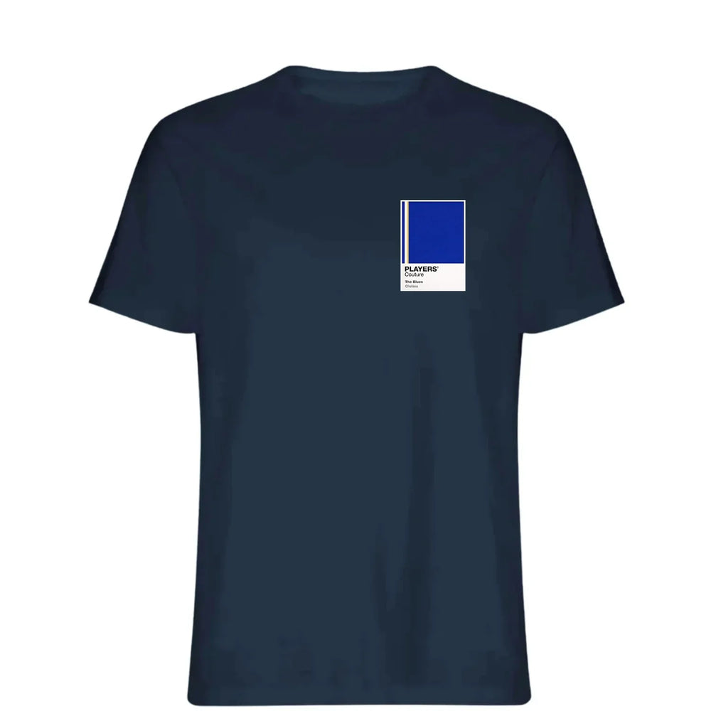 Chelsea t-shirt – navy men's t-shirt featuring the Chelsea Players Couture logo