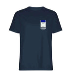 Chelsea Monopoly Card t-shirt – black men's t-shirt with white Chelsea Monopoly Card letters and Players Couture logo on the