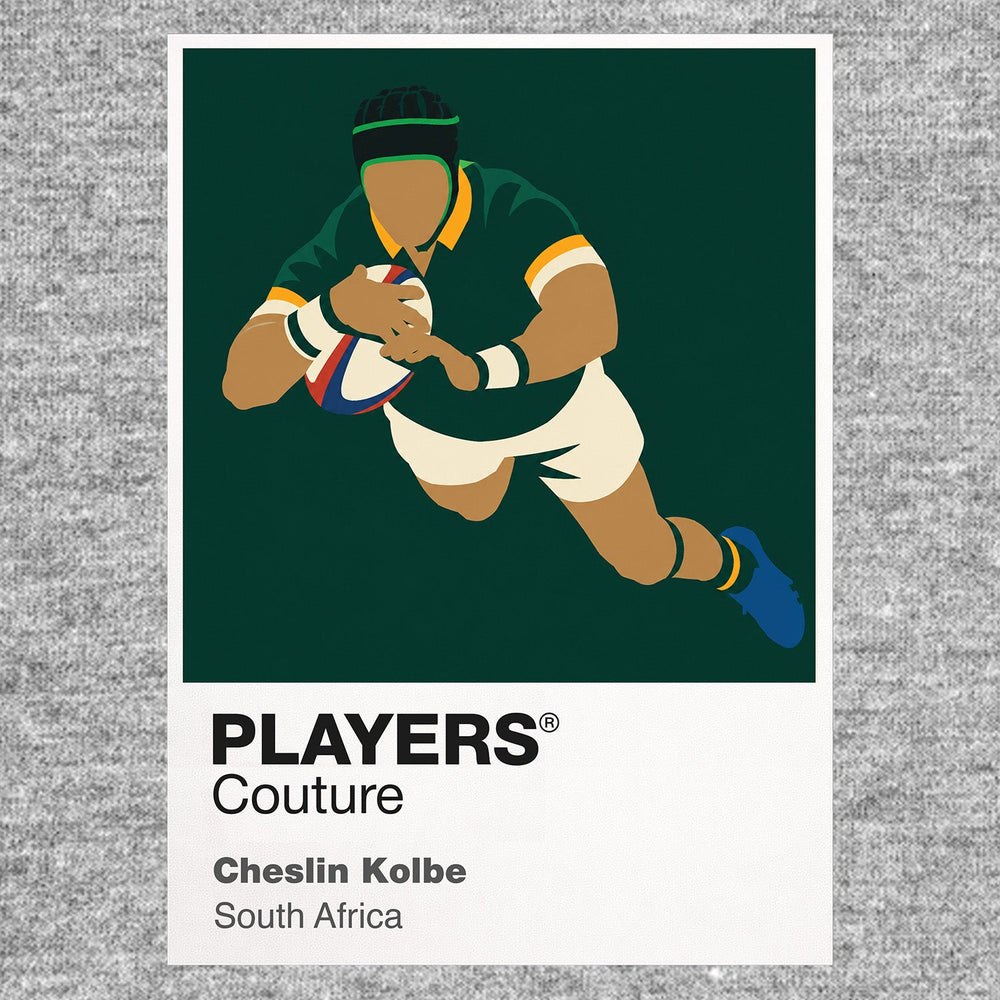 Cheslin Kolbe Rugby Union Icon Frame Men's T-Shirt – image 7