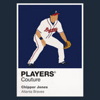 Chipper Jones Braves Baseball Icon Frame - Icon Design