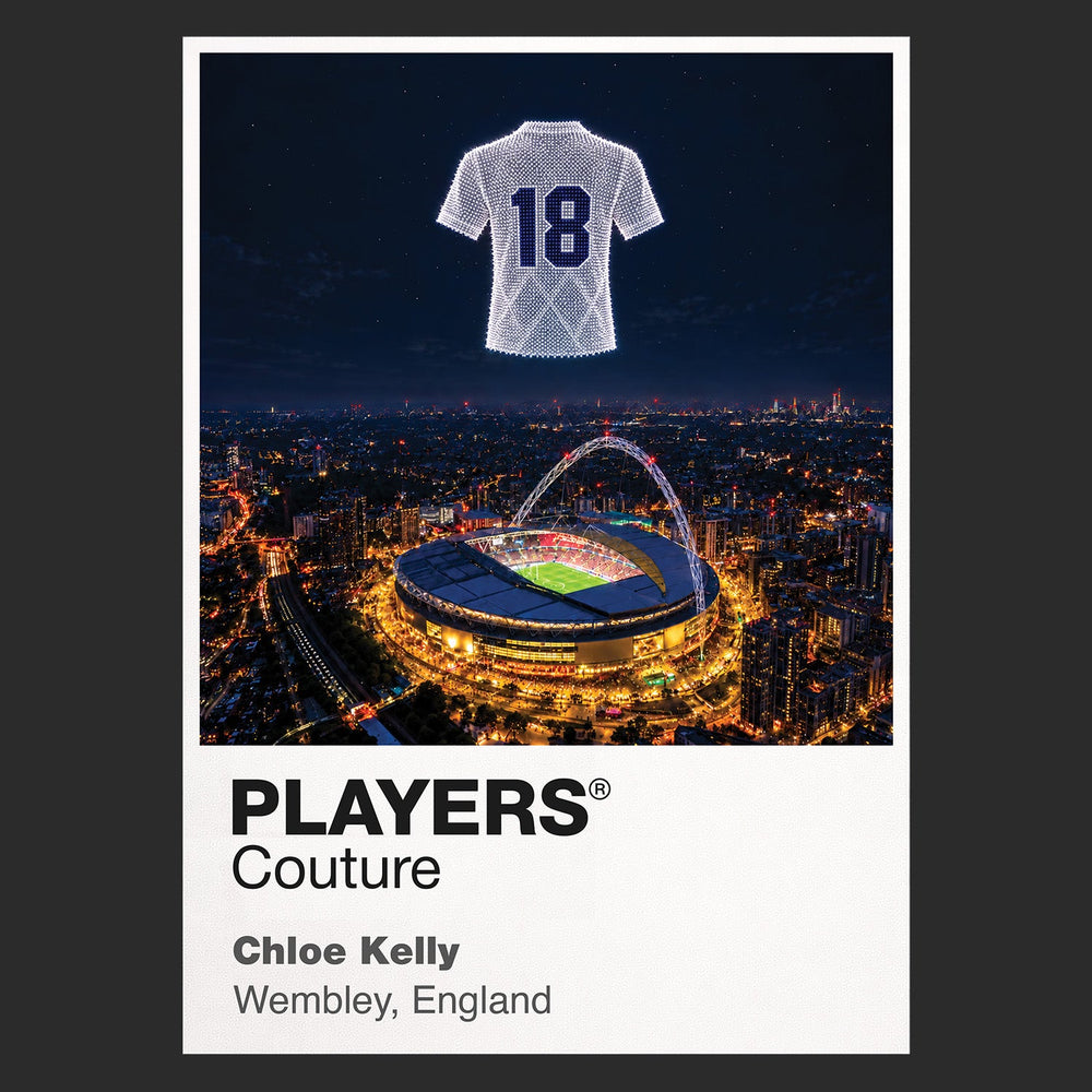 Chloe Kelly England Icons in Lights Frame artwork in black
