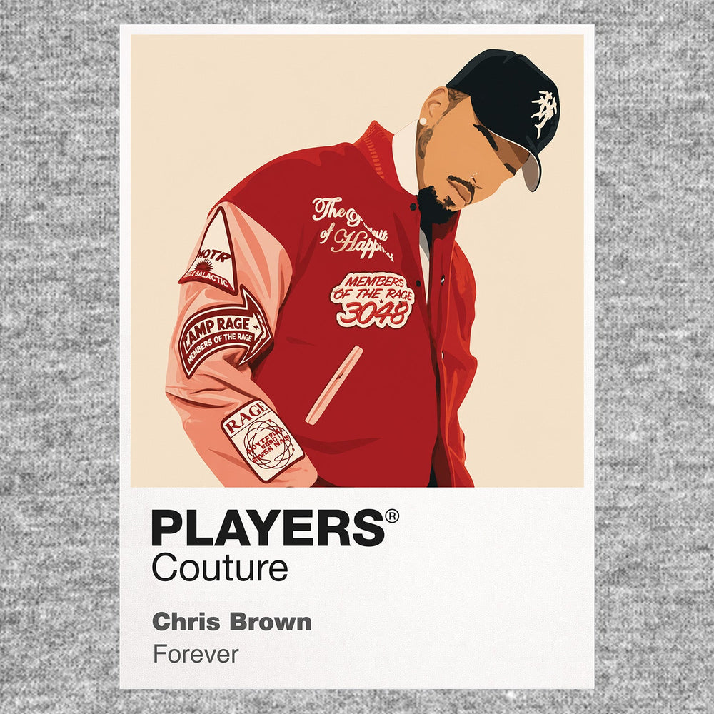 Chris Brown Men's Hoodie - Grey