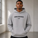 chris-coleman name-print hoodie - grey