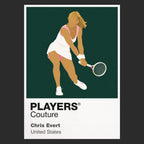 Chris Evert Tennis Icon Frame Men's Hoodie