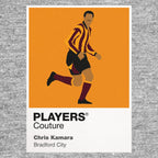Chris Kamara Bradford City grey Icon Frame artwork detail