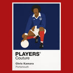 Chris Kamara Portsmouth red Icon Frame artwork detail