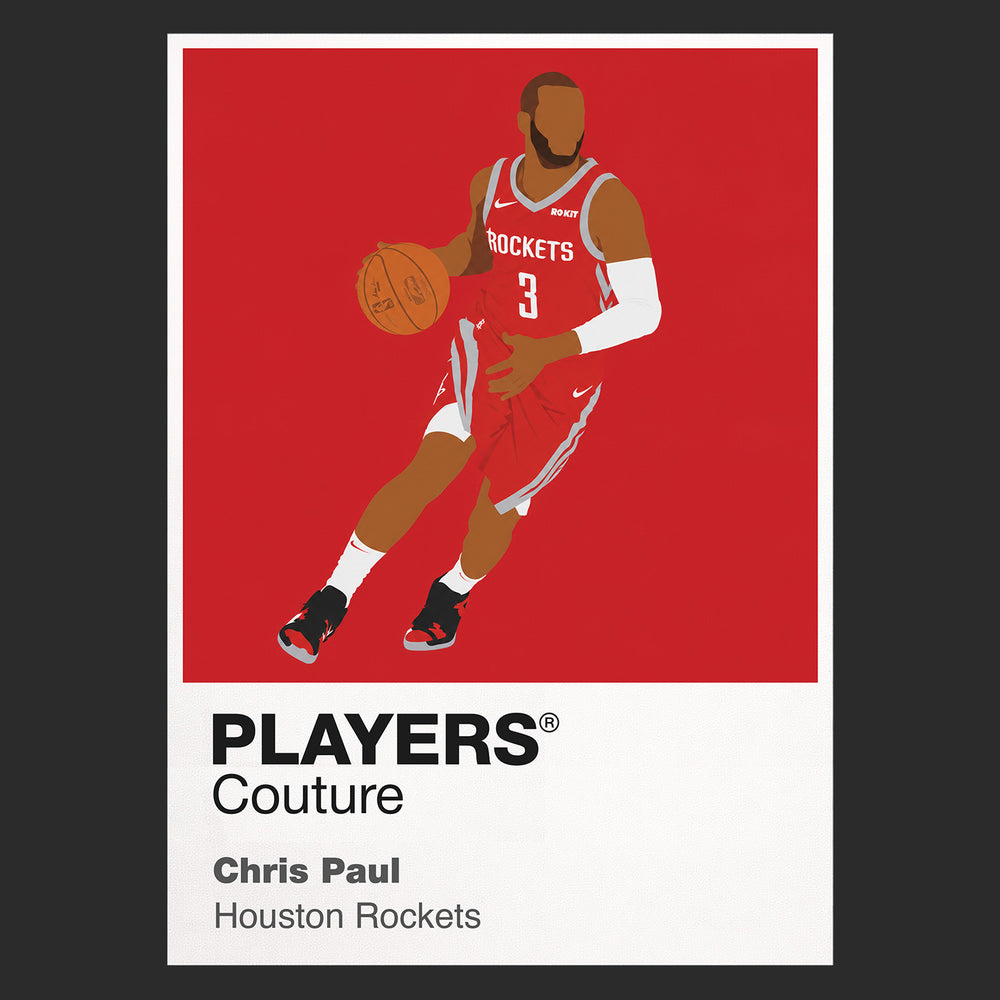 Chris Paul Rockets Basketball Icon Frame Men's T-Shirt