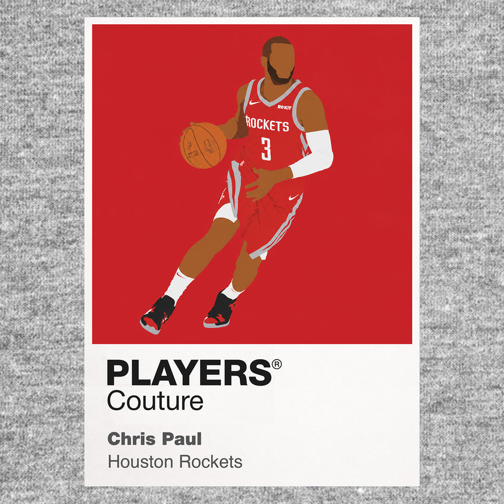Chris Paul Rockets Basketball Icon Frame Men's T-Shirt