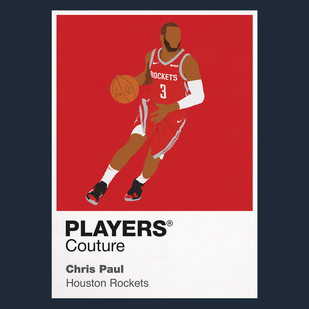 Chris Paul Rockets Basketball Icon Frame Men's T-Shirt
