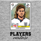 Chris Waddle World Cup Sticker Men's Hoodie – chris waddle grey Players Couture design