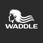 Chris Waddle Logo Men's Hoodie – black close-up detail shot of the Chris Waddle Players Couture logo design