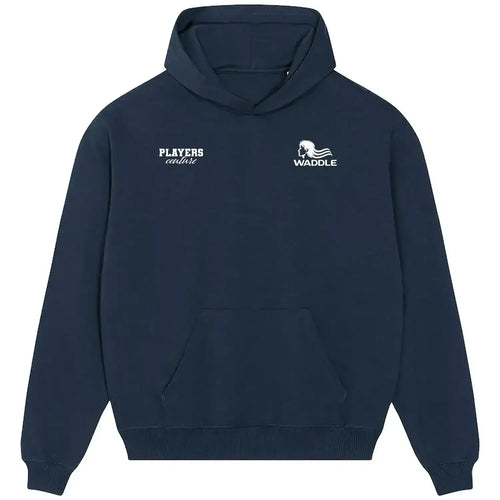 Chris Waddle hoodie – navy men's hoodie featuring the Chris Waddle Players Couture logo