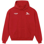 Chris Waddle hoodie – red men's hoodie featuring the Chris Waddle Players Couture logo