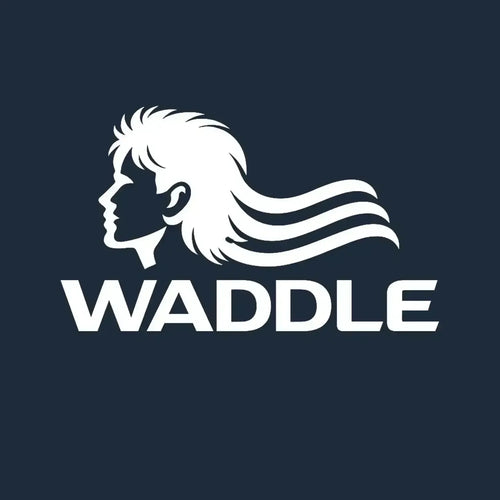 Chris Waddle Logo Men's Hoodie – navy close-up detail shot of the Chris Waddle Players Couture logo design