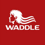 Chris Waddle Logo Men's Hoodie – red close-up detail shot of the Chris Waddle Players Couture logo design
