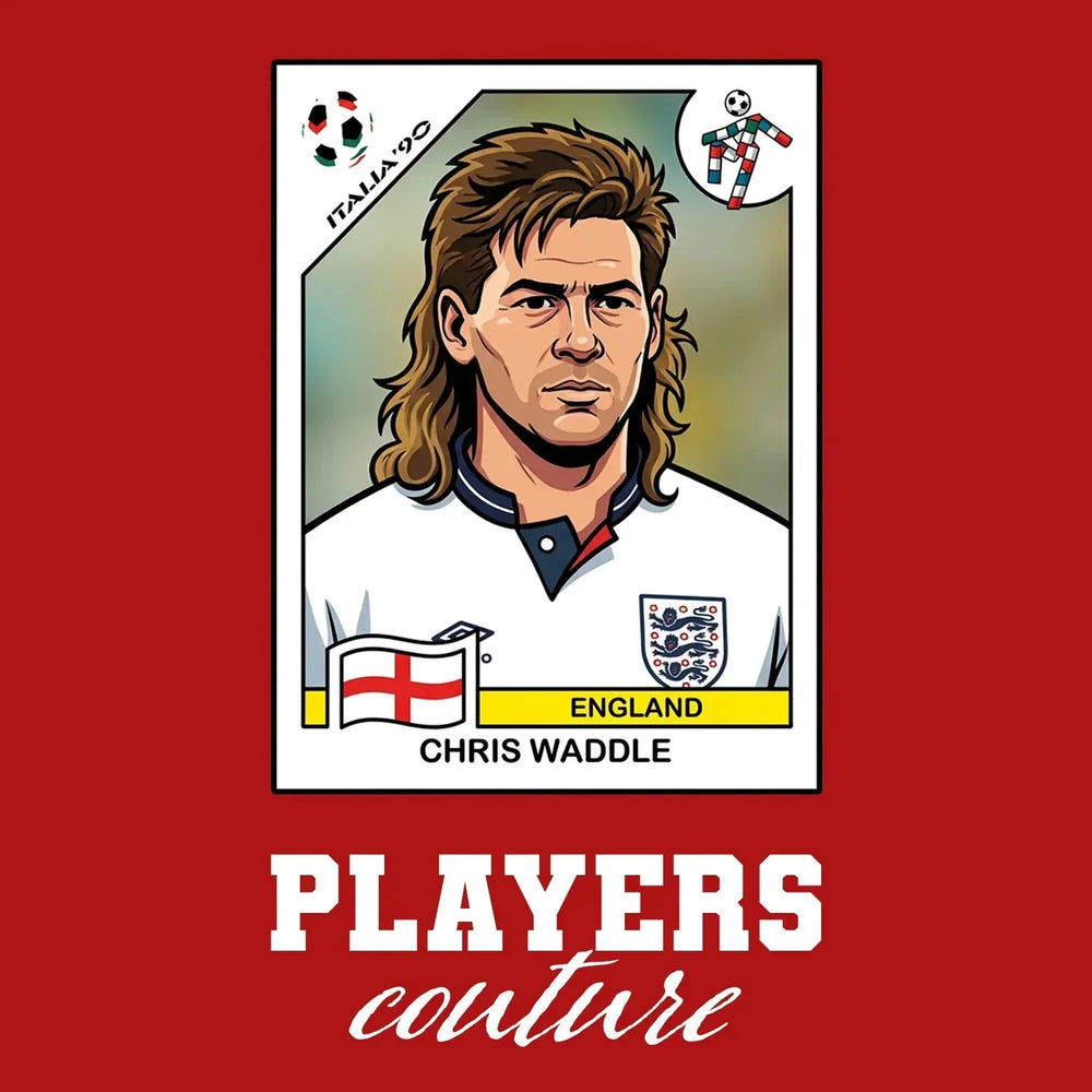 Chris Waddle World Cup Sticker Men's Hoodie – chris waddle red Players Couture design