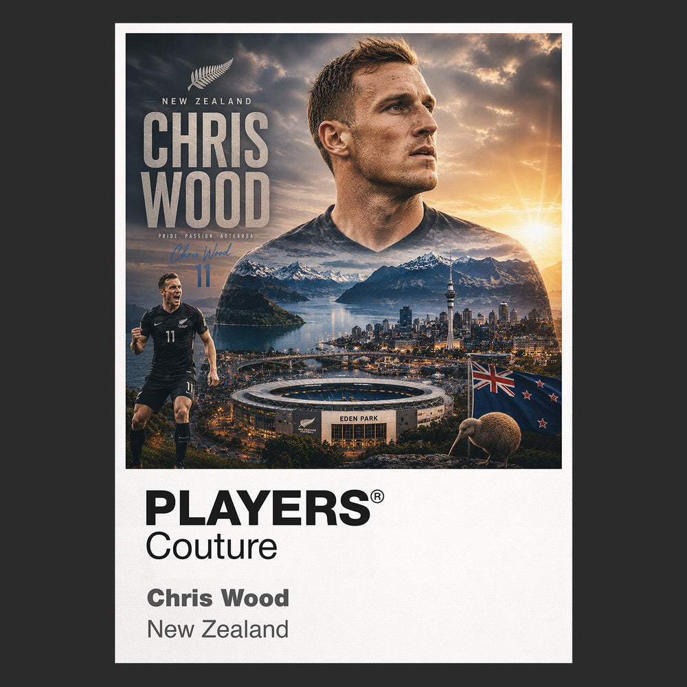 Chris Wood New Zealand Atlas Frame artwork by Players Couture