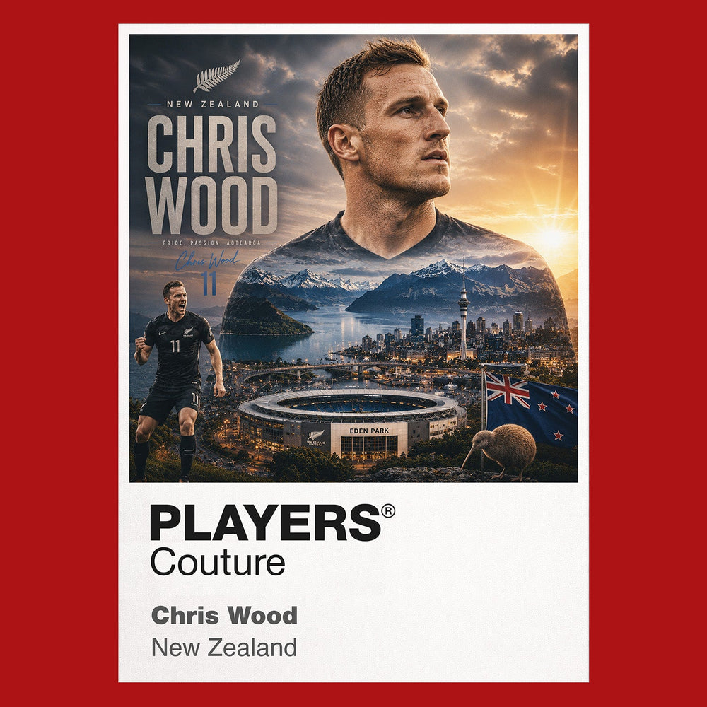 Chris Wood New Zealand Atlas Frame artwork by Players Couture