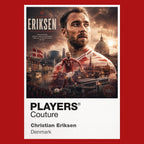 Christian Eriksen Denmark Atlas Frame artwork by Players Couture