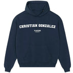Christian Gonzalez Players Couture Men's Casual Hoodie - Navy / S | American Football, Hoodies, Men's, Name Collection, New England Patriots