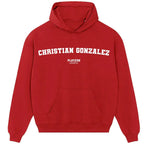 Christian Gonzalez Players Couture Men's Casual Hoodie - Red / S | American Football, Hoodies, Men's, Name Collection, New England Patriots