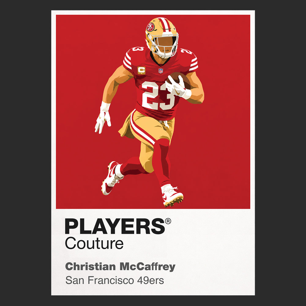 Christian McCaffrey 49ers American Football Icon Frame Men's Hoodie