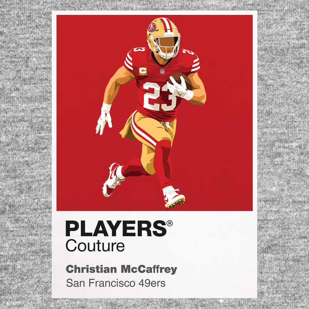 Christian McCaffrey 49ers American Football Icon Frame Men's Hoodie