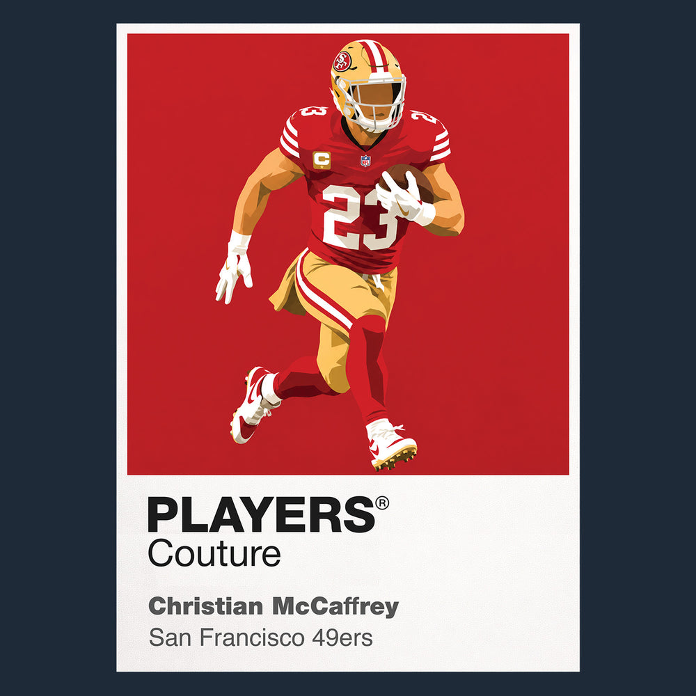 Christian McCaffrey 49ers American Football Icon Frame Men's Hoodie