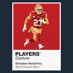 Christian McCaffrey 49ers American Football Icon Frame Men's Hoodie