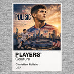 Christian Pulisic USA Atlas Frame artwork by Players Couture