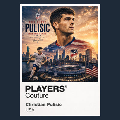 Christian Pulisic USA Atlas Frame artwork by Players Couture