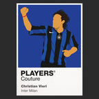 Christian Vieri Inter Milan Icon Frame — Black