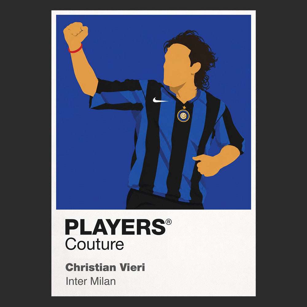 Christian Vieri Inter Milan Icon Frame — Black
