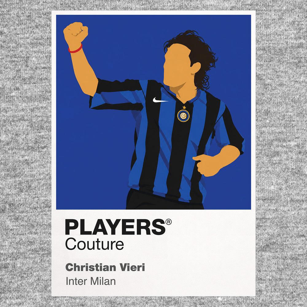 Christian Vieri Inter Milan Icon Frame — Gray