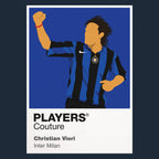 Christian Vieri Inter Milan Icon Frame — Navy