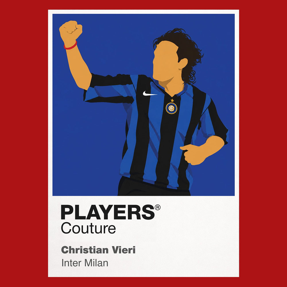 Christian Vieri Inter Milan Icon Frame — Red